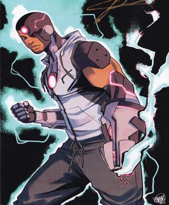 Victor Stone/Cyborg (YJ) (art by Jahnoy Lindsay @jahnoyl)