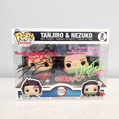 Tanjiro & Nezuko Target Exclusive Funko | Signed by Zach Aguilar