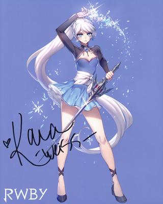 RWBY Winter + Weiss 11x17 | Signed by Weiss | Streamily