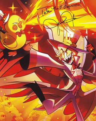 hazbin hotel ハズビンホテル　サイン入りポスター　ルシファー hazbin hotel ハズビンホテルサイン入りポスタールシファー