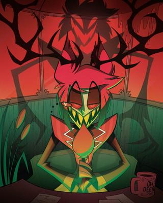 Alastor - Official Hazbin Hotel Print | Signed by Amir Talai