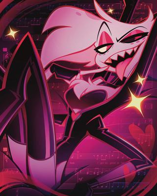Hazbinhotel ANGELDUST 8×10in サイン入りプリント Streamily | Hazbin Hotel